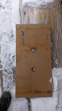 Нож ковша крайний (LW500/LW700) (30х270х550, 2 отв.) 253300925 (30MnB)