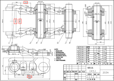 Гусеница в сборе (51 зв., 600мм, P=203) Doosan Solar 280LC-3, 290LC, 340LC-V, JCB330 2273-1039