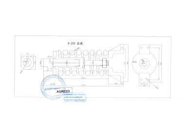 Натяжное устройство гусеницы в сборе Hyundai R250LC/R260LC (короткий, L=772мм, Ø 50мм) 81N7-14010