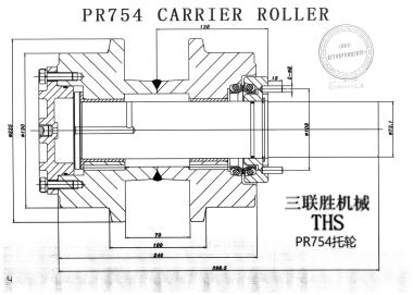 Каток поддерживающий (Liebherr PR-754/756) 5802011