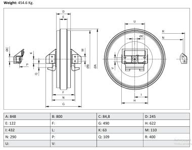 Колесо направляющее (d=84см) Shantui SD32/D155A-1 / 175-30-00572