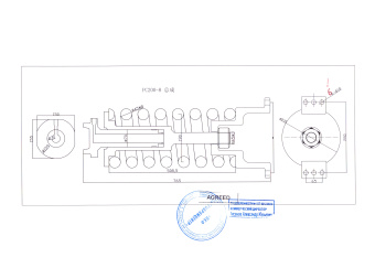 Натяжное устройство в сборе Komatsu PC-200-7 20Y-30-29100 чертеж